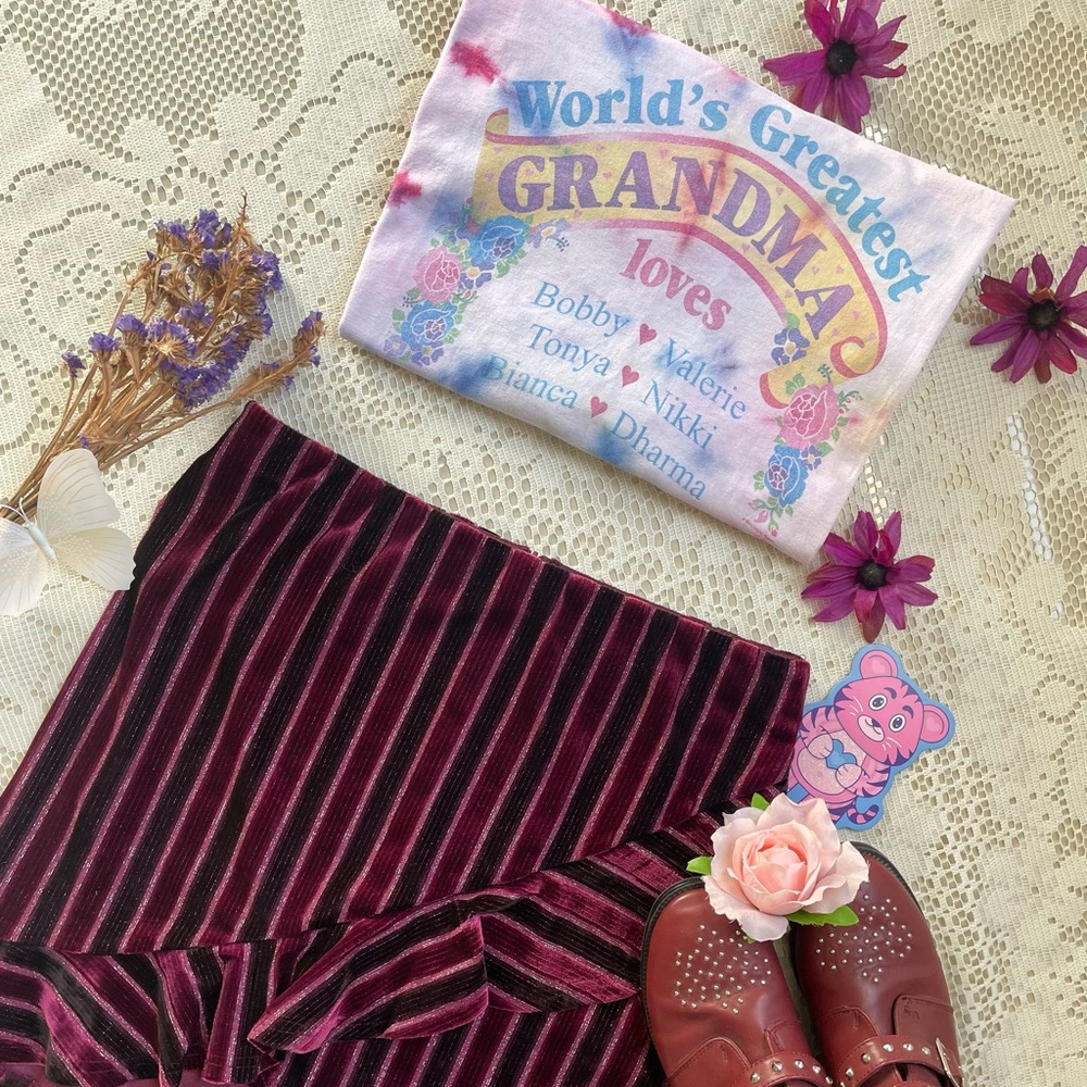 Vintage 1994 floral worlds greatest Grandma tie dye tee - Picture 9 of 15